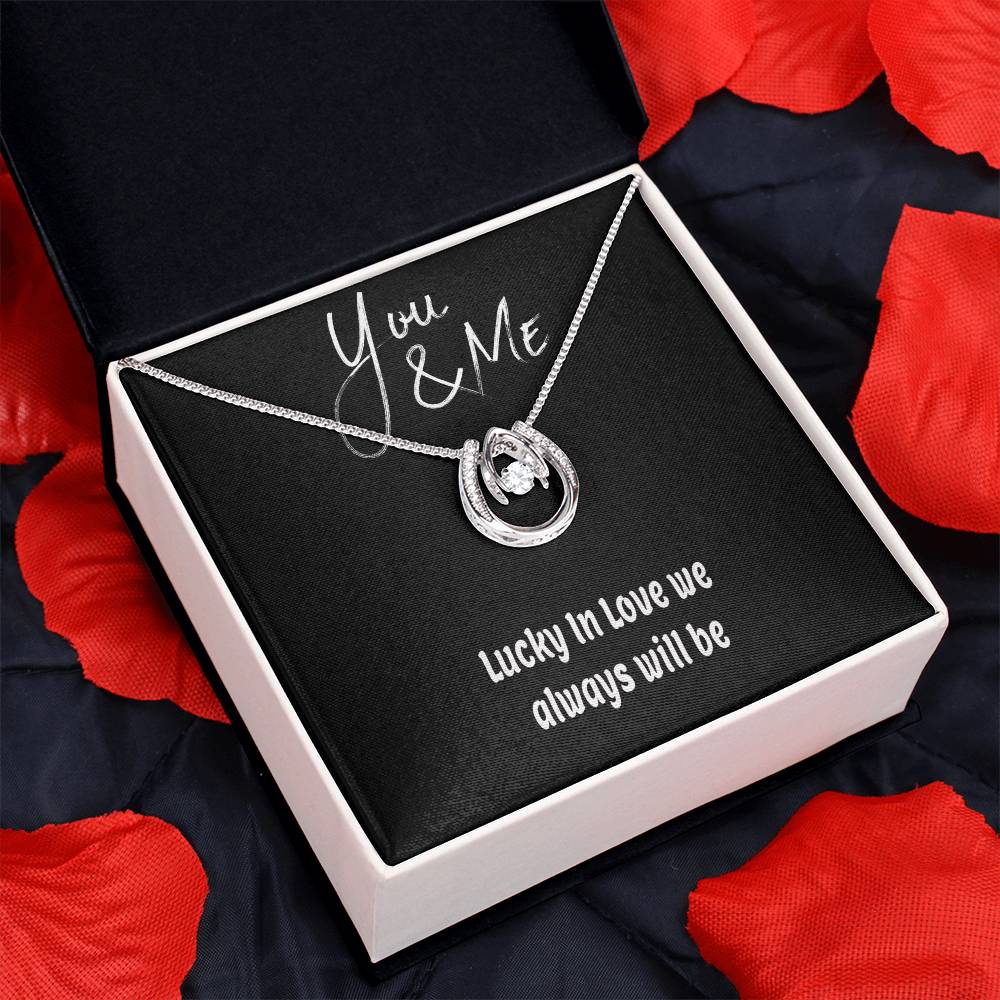 Lucky In Love Hand. Crafted Necklace