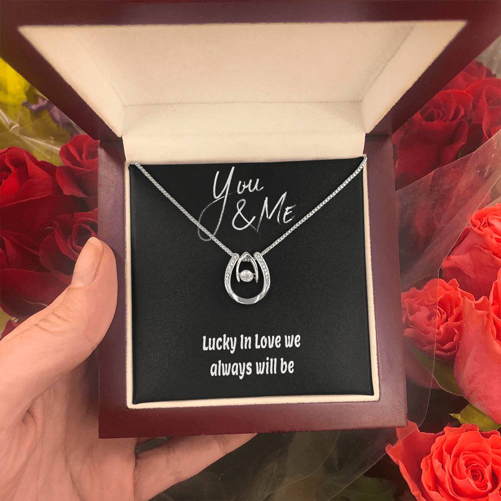 Lucky In Love Hand. Crafted Necklace