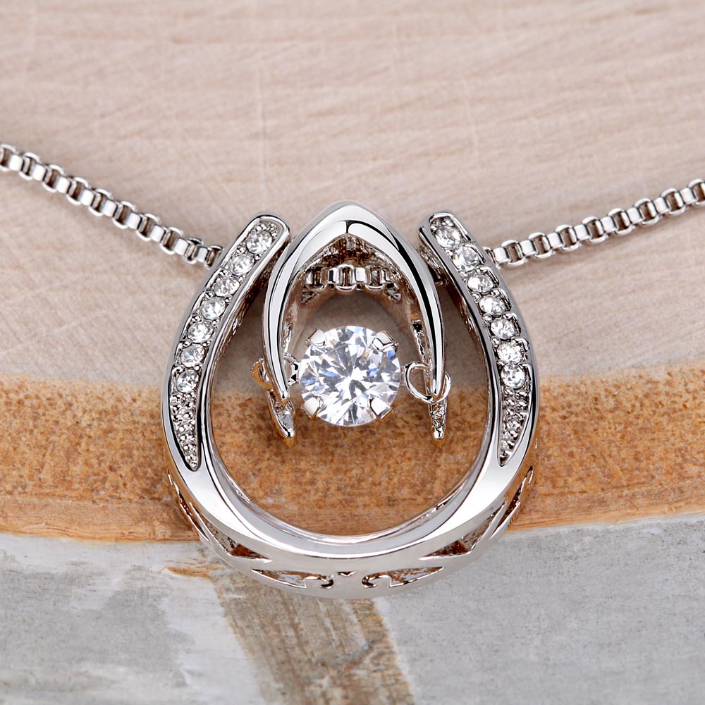 Lucky In Love Hand. Crafted Necklace