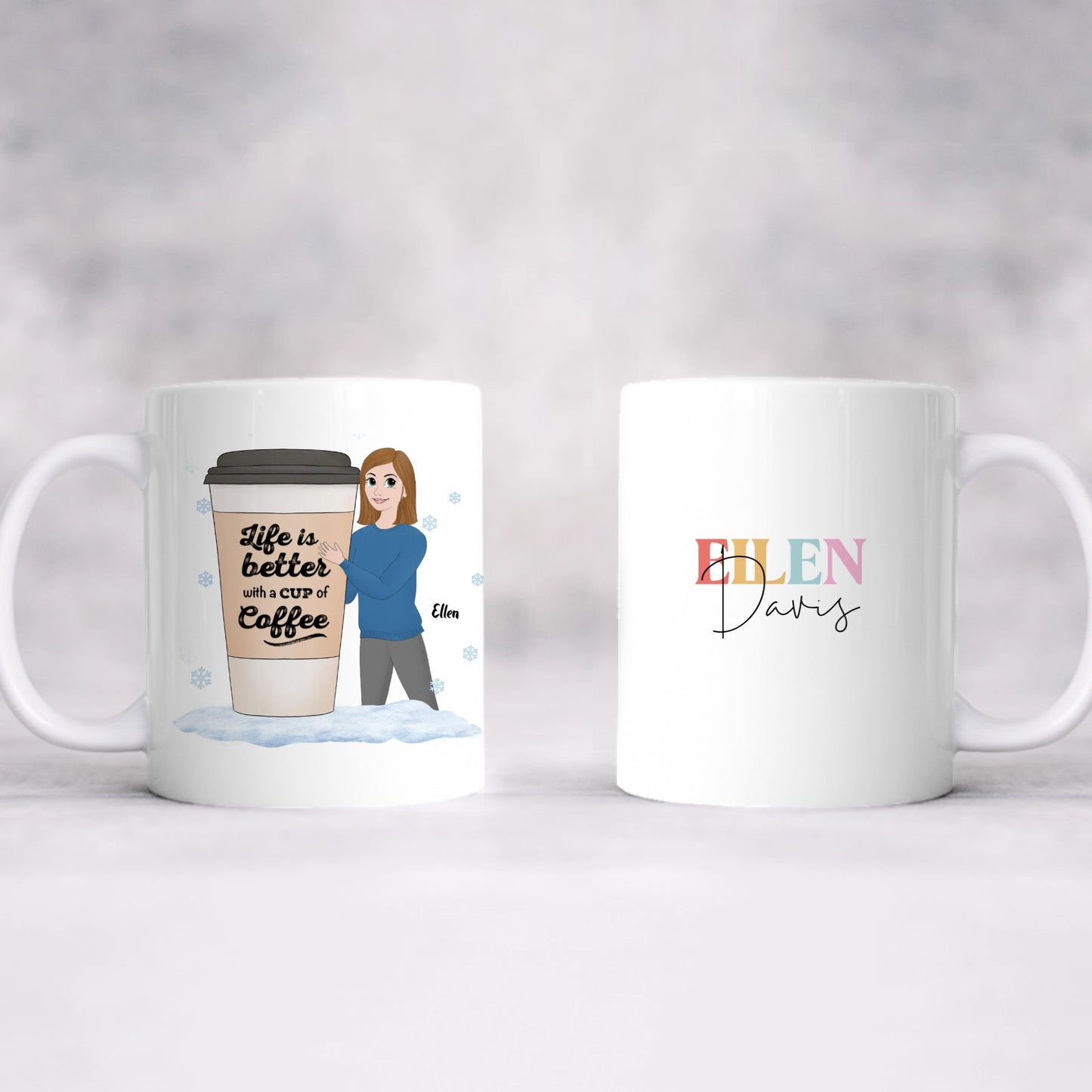 Custom Design the Life Is Better With Coffee Mug