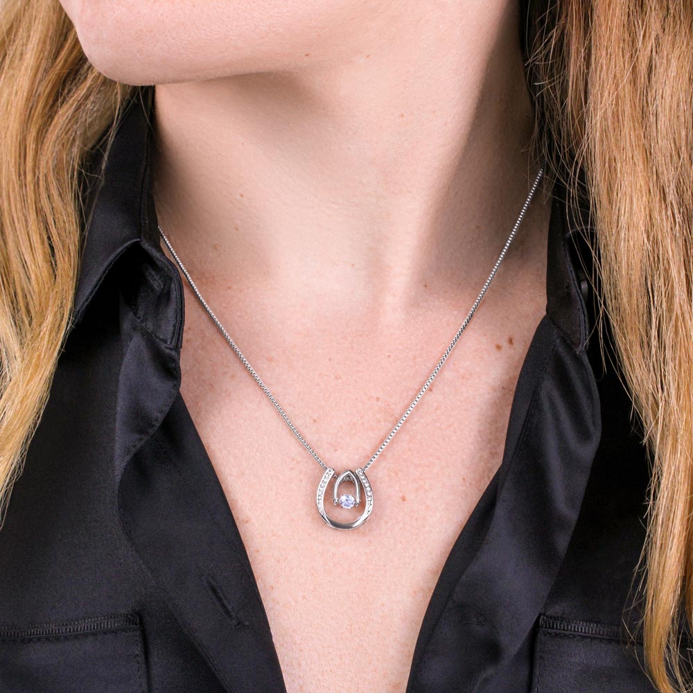 Lucky In Love Hand. Crafted Necklace