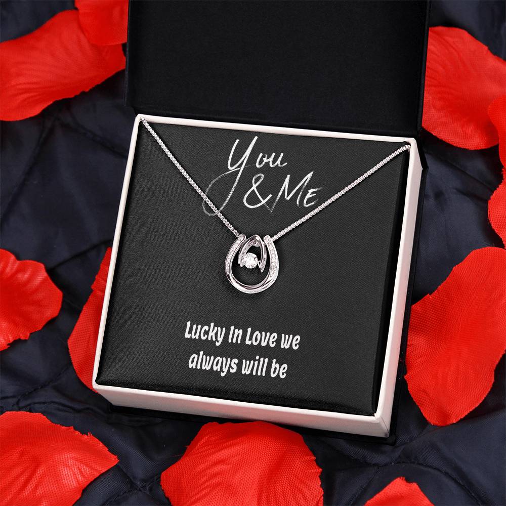 Lucky In Love Hand. Crafted Necklace
