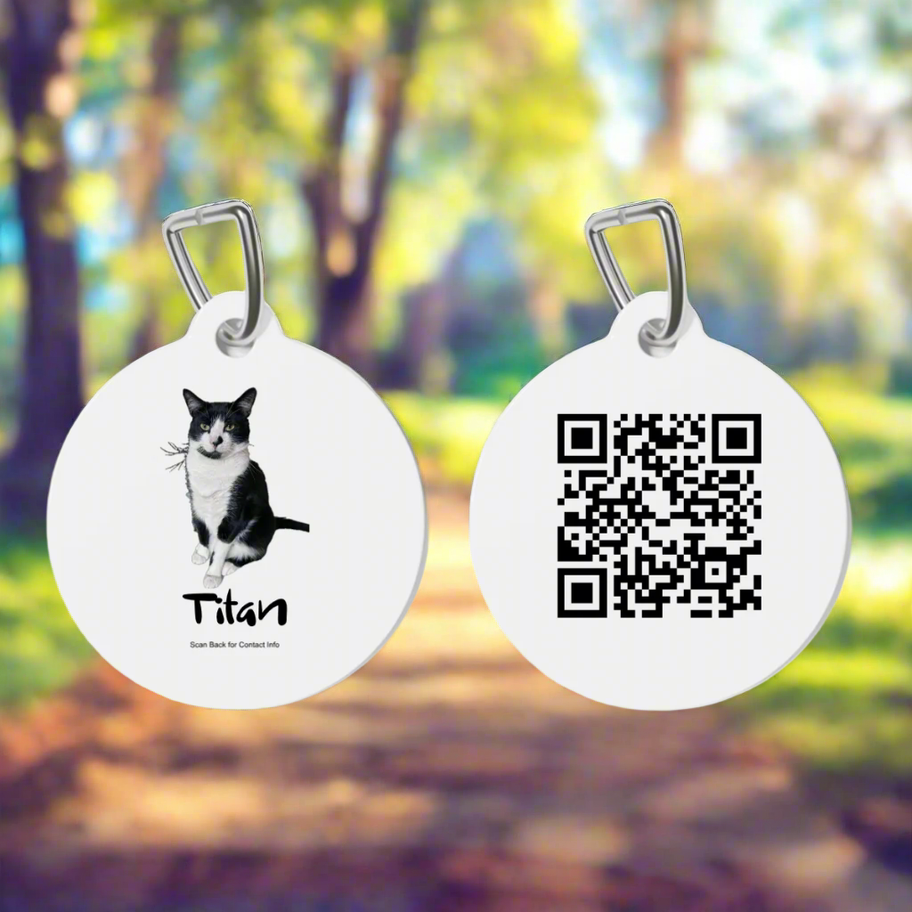 Custom Pet Tag QR Code for Easy Identification and Personalization