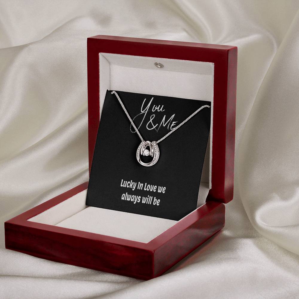 Lucky In Love Hand. Crafted Necklace