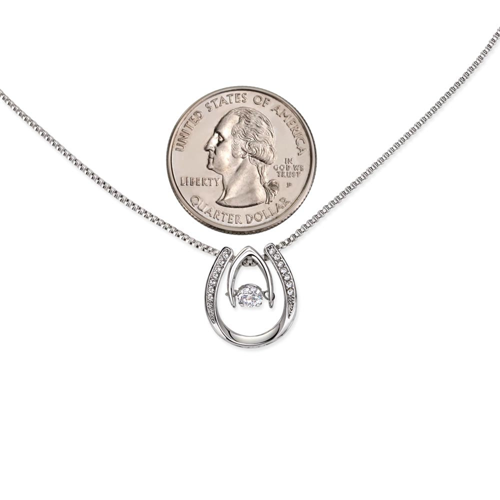 Lucky In Love Hand. Crafted Necklace
