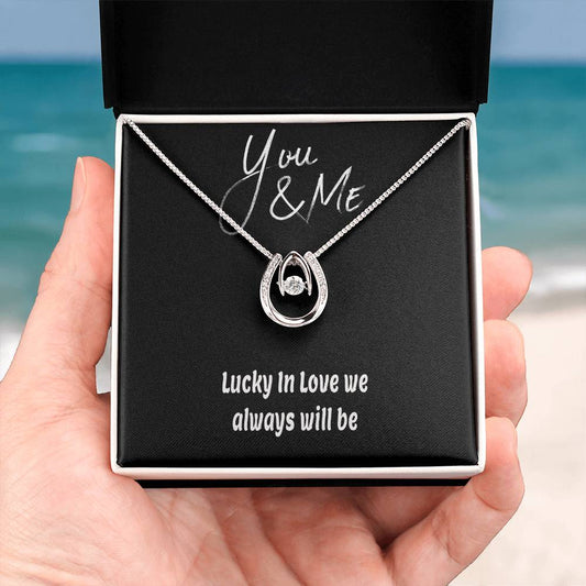 Lucky In Love Hand. Crafted Necklace