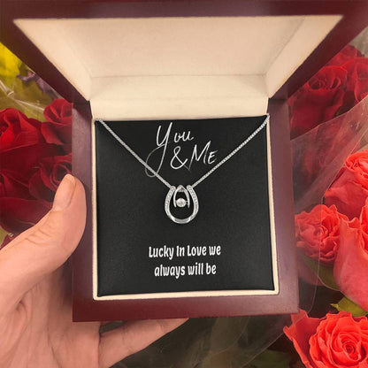 Lucky In Love Hand. Crafted Necklace