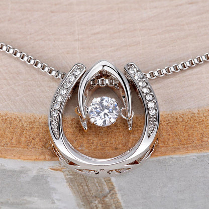 Lucky In Love Hand. Crafted Necklace