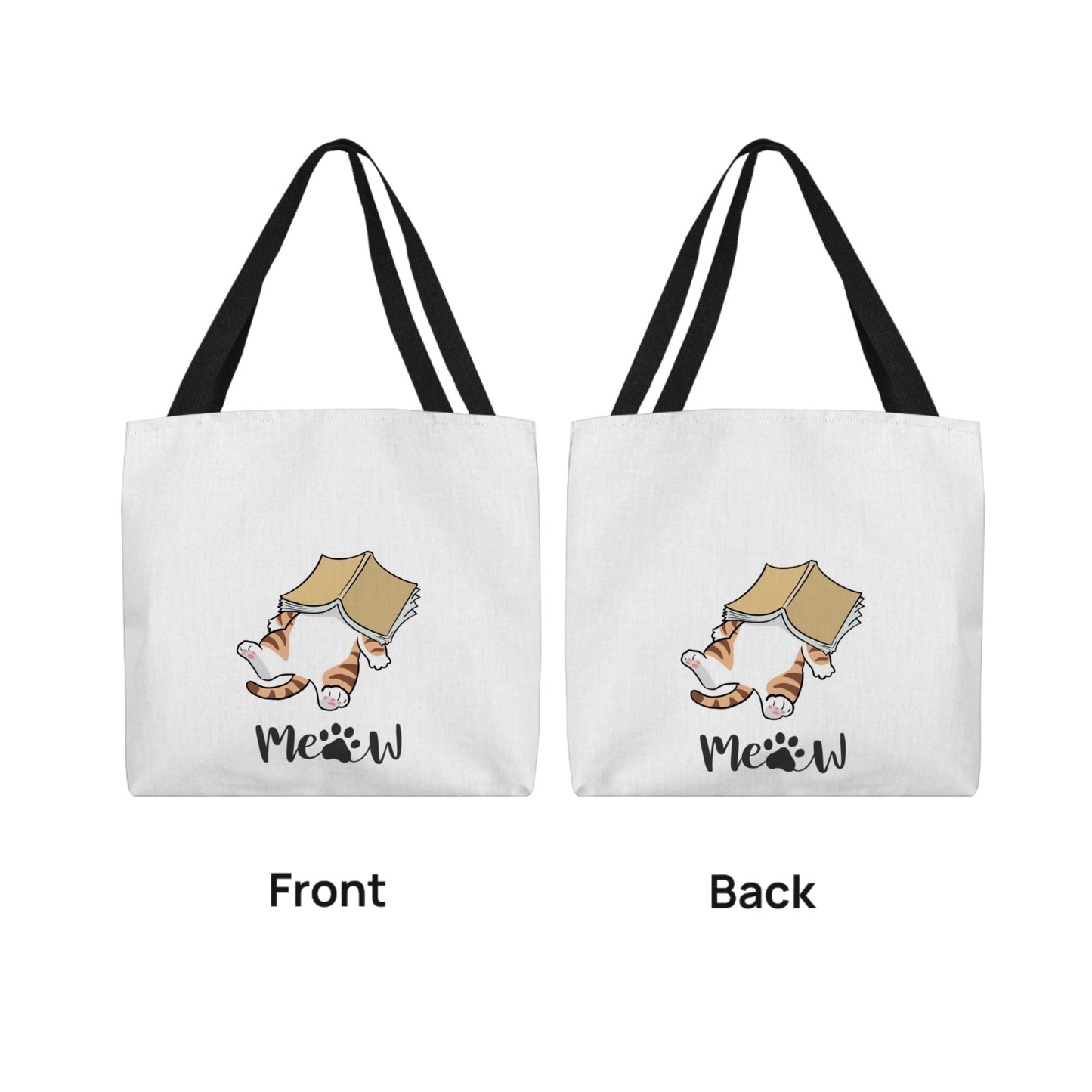 Cat's Meow Classic Tote Bag with Custom Name Options