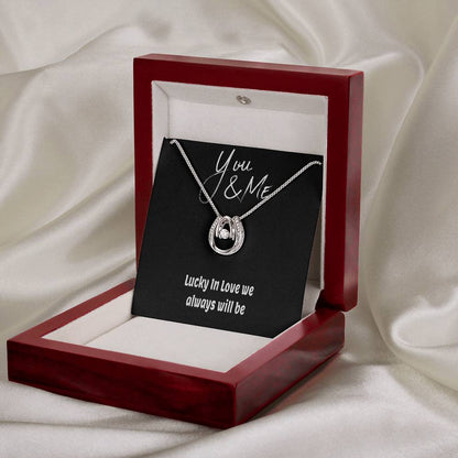 Lucky In Love Hand. Crafted Necklace