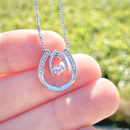 Lucky In Love Hand. Crafted Necklace